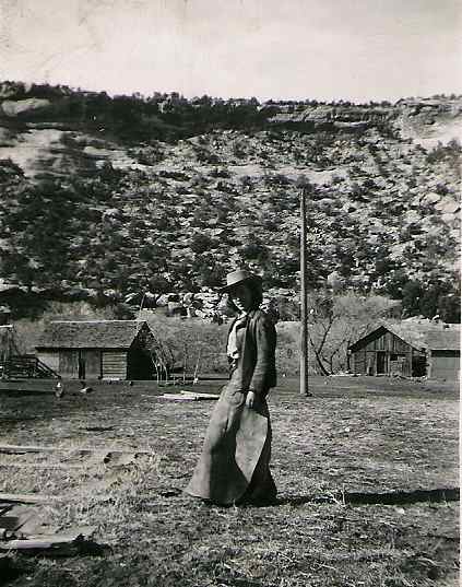 Erma Westcott Moorland show off her chaps Erma Westcott Moorland show off her chaps