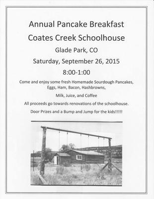 Annual Coates Creek School Pancake Breakfast