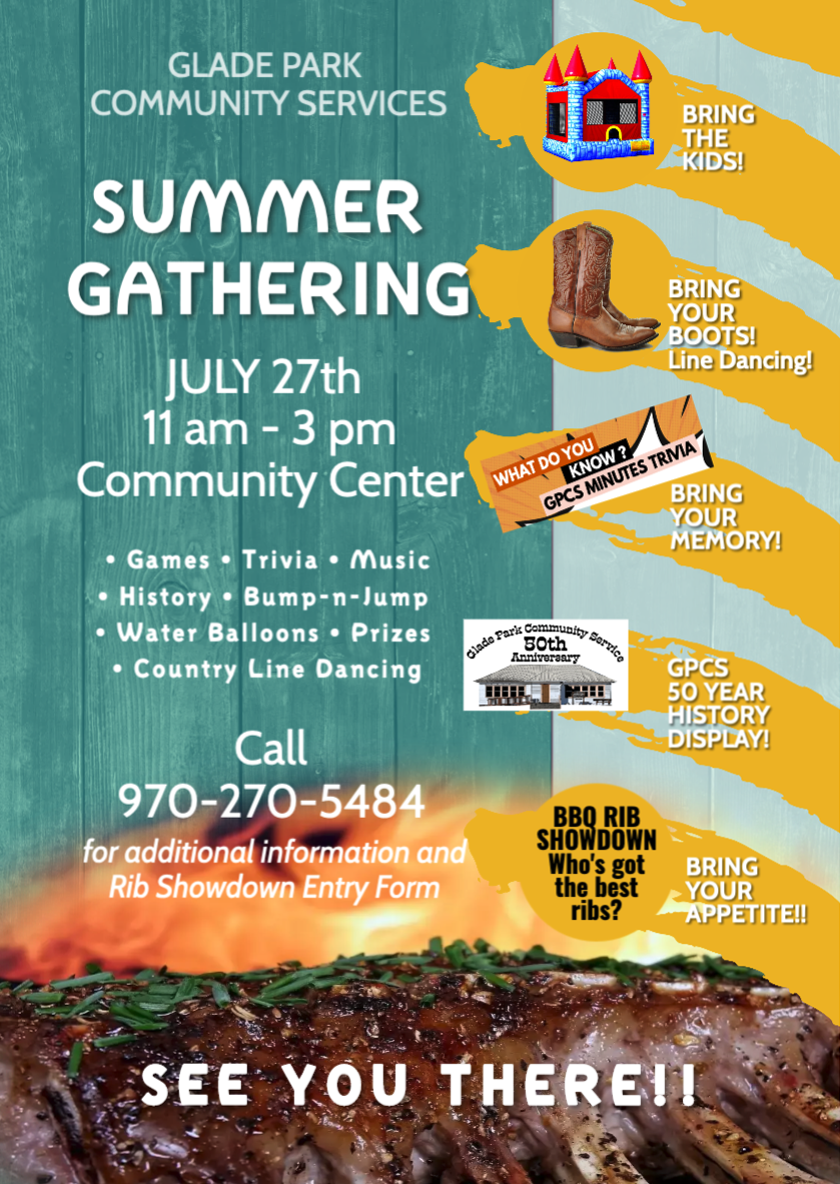 Glade Park Community Events Calendar Glade Park Community Events Calendar
