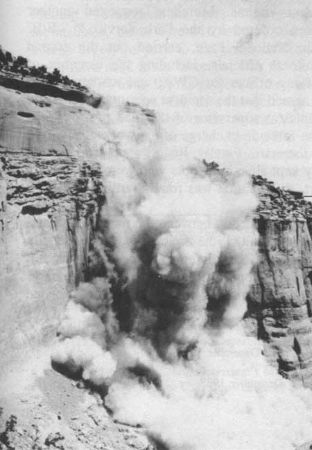 Half tunnel blast continues