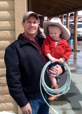 Proud Uncle Mark with his nephew Landon (Ron's son).