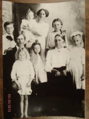 John D Rupe with his family